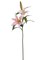 12-Pack: Artificial Casablanca Lily Stems - 34-Inch - Pink & White - Indoor Floral Décor, Floral Home by Artificial Flowers